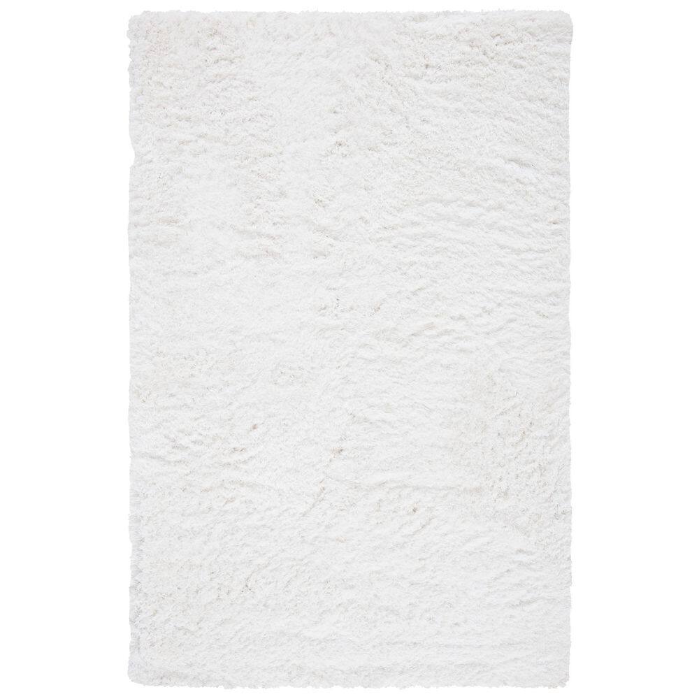 Ocean Shag 8 ft. x 10 ft. Ivory Solid Color Area Rug