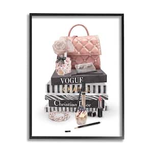 Stupell Industries Fashion Designer Purse Bookstack Black And White  Watercolor Amanda Greenwood Framed Abstract Wall Art 20 in. x 16 in.  agp-206_fr_16x20 - The Home Depot