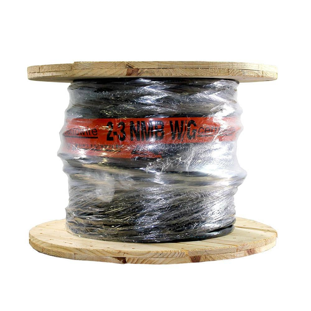 Cerrowire 500 Ft. 2/3 Black Stranded CerroMax SLiPWire Copper NM-B Wire ...