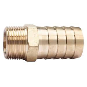 5 Pack 1.25" HOSE BARB X 3/4  MALE NPT Brass Pipe Fitting NPT Gas Fuel Air 