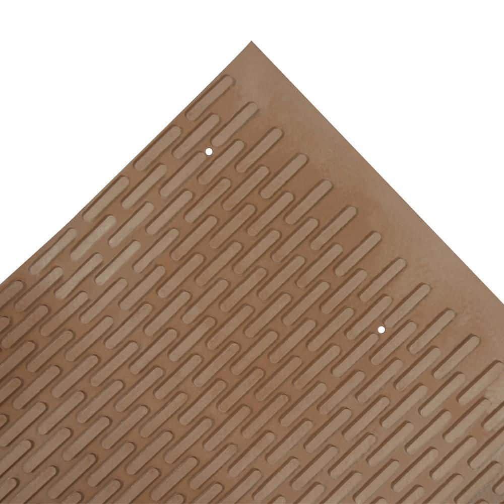 Brown and Black Rubber Anti-Slip Commercial Floor Mat