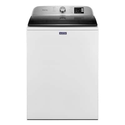 28 in. 4.8 cu. ft. White Top Load Washing Machine with Deep Fill