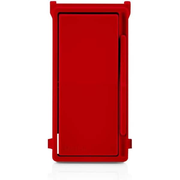 Leviton Decora Slide Dimmer Switch and Fan Speed Control Color Change Faceplate, no locator light - Red DSKIT-NR