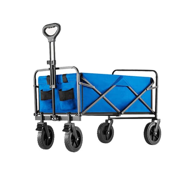 Unbranded 33 in. Cart Foldable Grocery Cart with Wheels