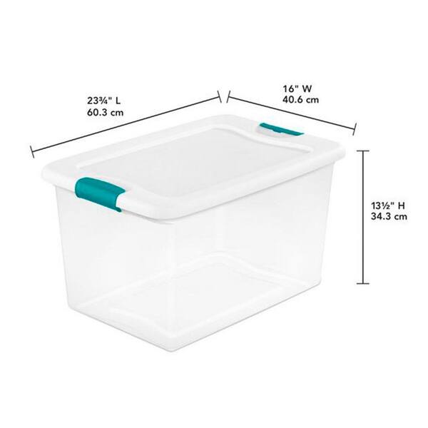 Sterilite 32 Qt. Latching Storage Box 14968006 - The Home Depot