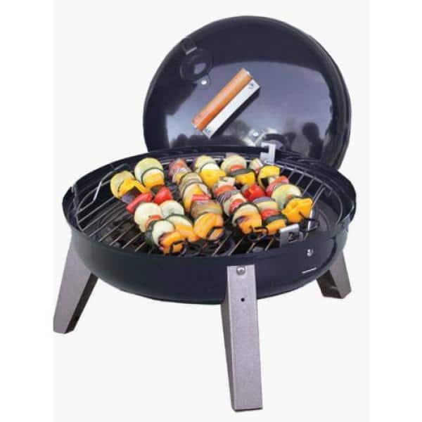 Americana Red Dual-Fuel Portable Charcoal and Electric Grill