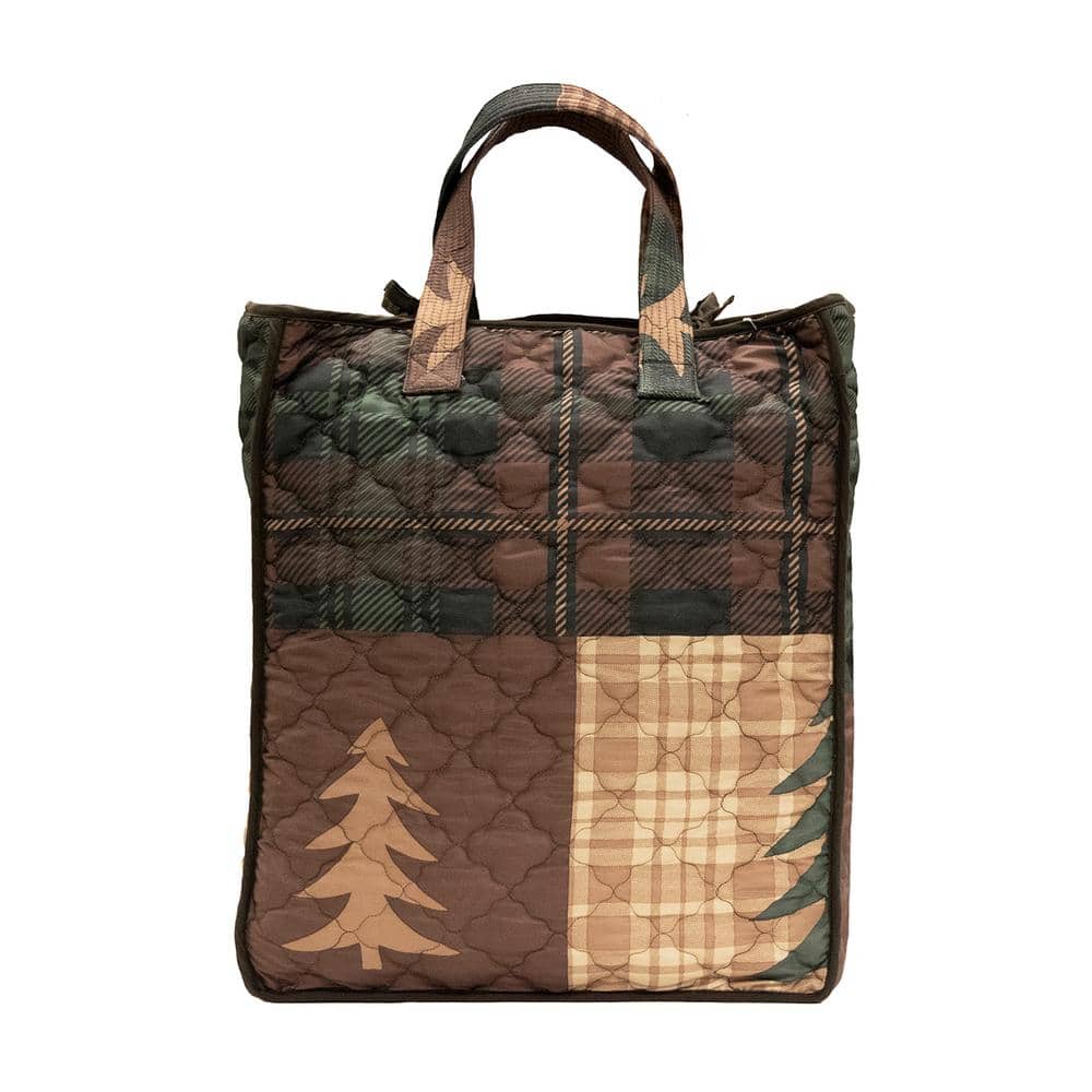 Brown Bear Cabin Reversible Twin Microfiber Quilt Set