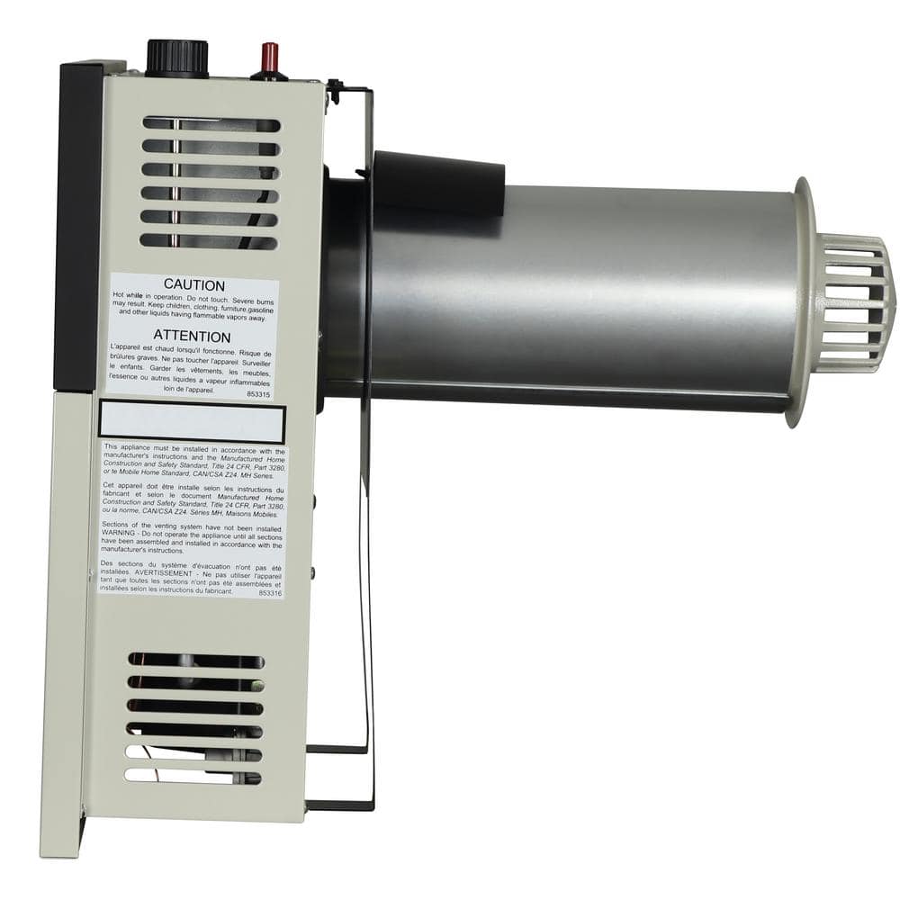 Ashley Hearth Beige Steel Wall-Mounted Natural Gas Heater with Thermostat
