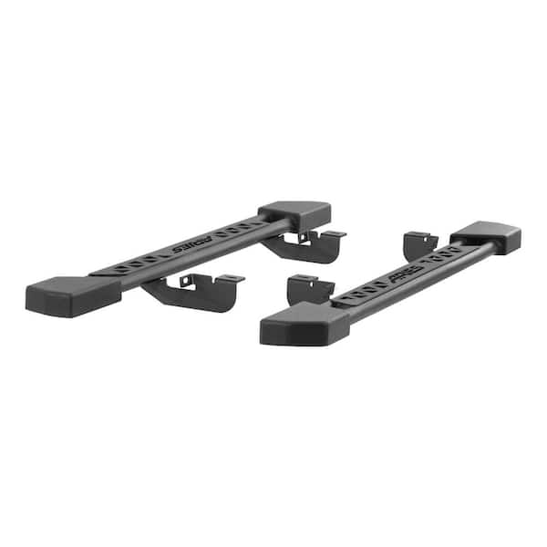 Aries Black Steel Rocker Step Guard Running Boards, Select Jeep Wrangler JK