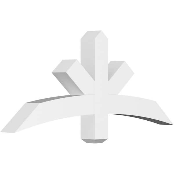 Ekena Millwork Alberta 48 in. W x 20 in. H x 4 in. D Signature Polyurethane Bracket