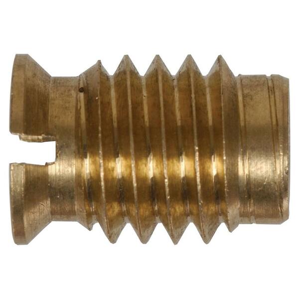 Hillman 5/16-18 Coarse Brass and Gold Steel Wood Insert Nuts (10-Pack)