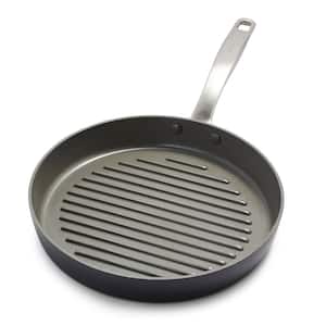 Chatham Healthy Nonstick Hard Anodized 11 in. Ceramic Grill Pan in Gray