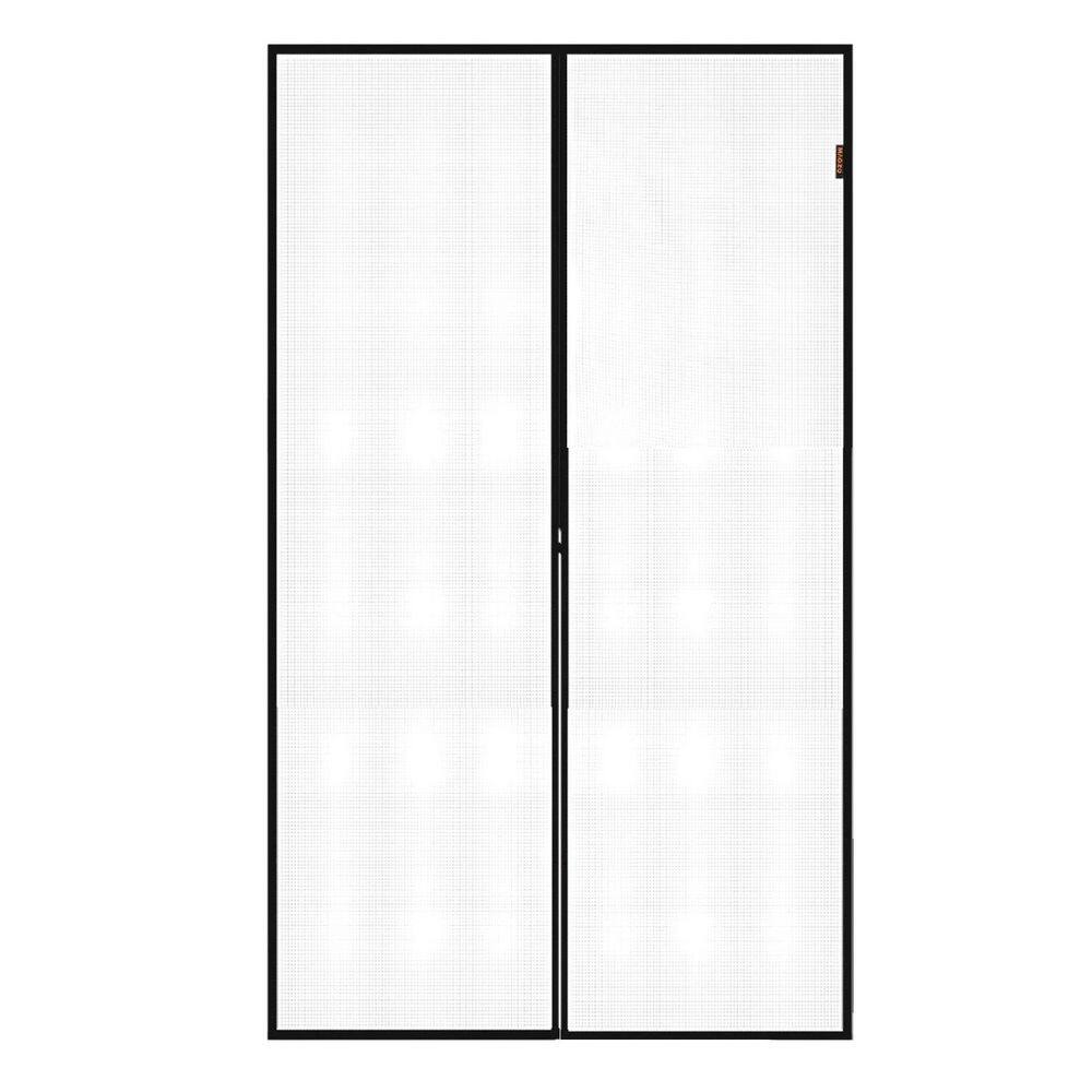 36 in. x 82 in. Reversible Gray Fiberglass Magnetic Closure Mesh Screen Door, Windproof and Durable price history on PriceWatchPro