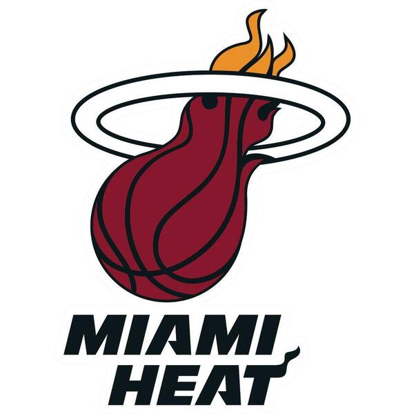 Fathead 29 in. x 40 in. Miami Heat Logo Wall Decal