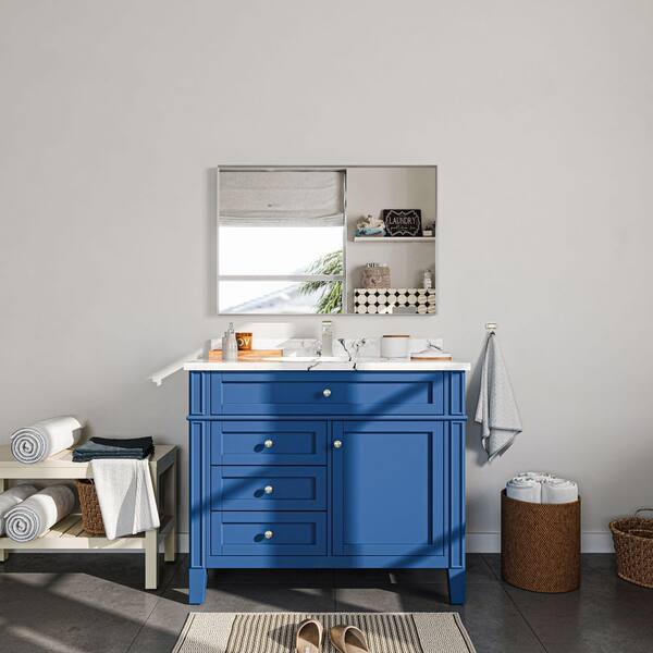 ORGANNICE 24 in. W x 36 in. H Silver Aluminum Rectangle