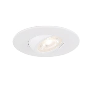 Midway 2 in. Mini Round 2700K-5000K Selectable CCT Remodel IC Airtight Gimbal Integrated LED Recessed Light Kit in White