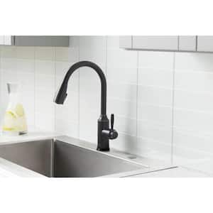 Invee Single-Handle Pull-Down Sprayer Kitchen Faucet with Optional Deck Plate in Oil Rubbed Bronze