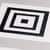 Lucia 8" Black and Gray Porcelain Patterned Tile