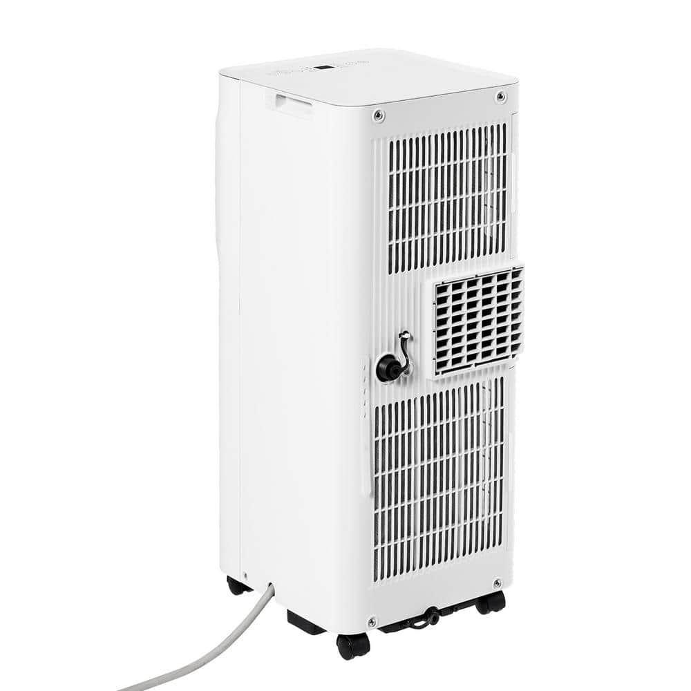White 5,000 BTU Portable Air Conditioner with Remote and Dehumidifier