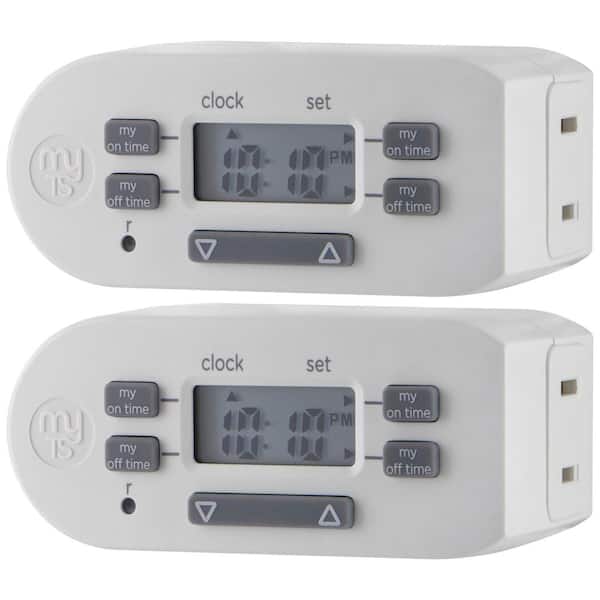 BLACK+DECKER Light Timers, Indoor, Programmable, 2 Pack, with