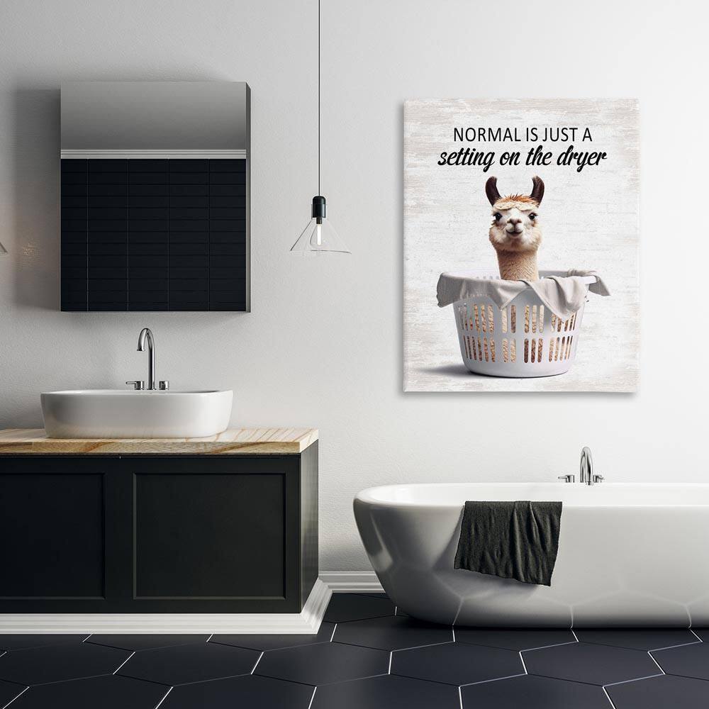 Funny Normal Dryer Quote by Lettered and Lined Unframed Typography Graphic Art Print 48 in. x 36 in. price history on PriceWatchPro