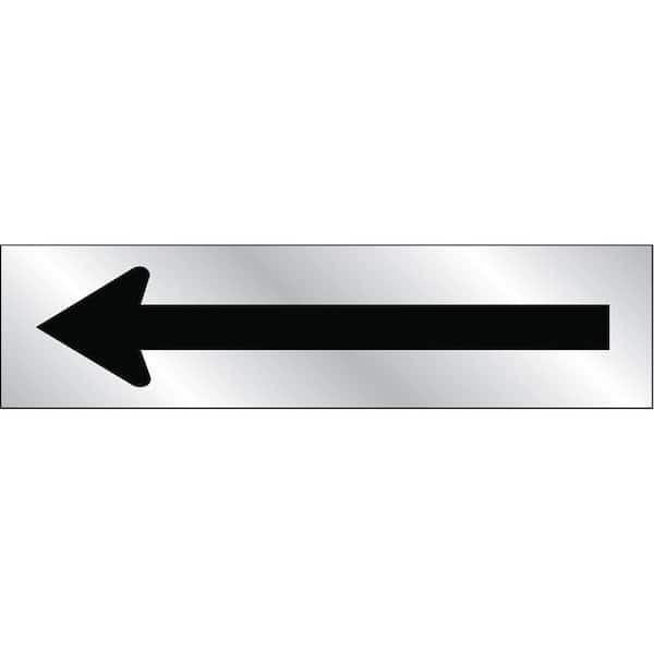 HY-KO 2 in. x 8 in. Mylar Aluminum Arrow Sign