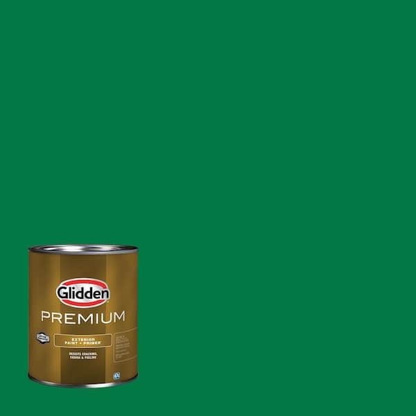 Glidden Premium 1 qt. PPG1226-7 Blarney Stone Flat Exterior Latex Paint