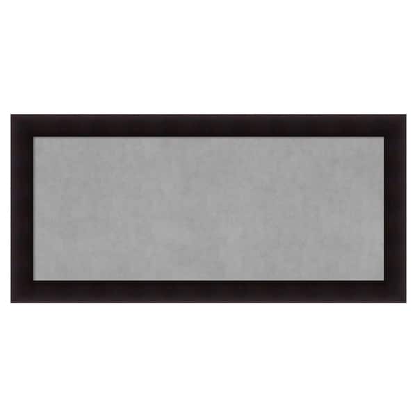 Amanti Art Portico Espresso 54 in. x 26 in. Framed Magnetic Board