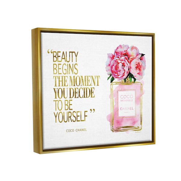 The Stupell Home Decor Collection Designer Perfume Watercolor Inspirational  by Amanda Greenwood Floater Frame Typography Wall Art Print 17 in. x 21 in.  agp-263_ffg_16x20 - The Home Depot