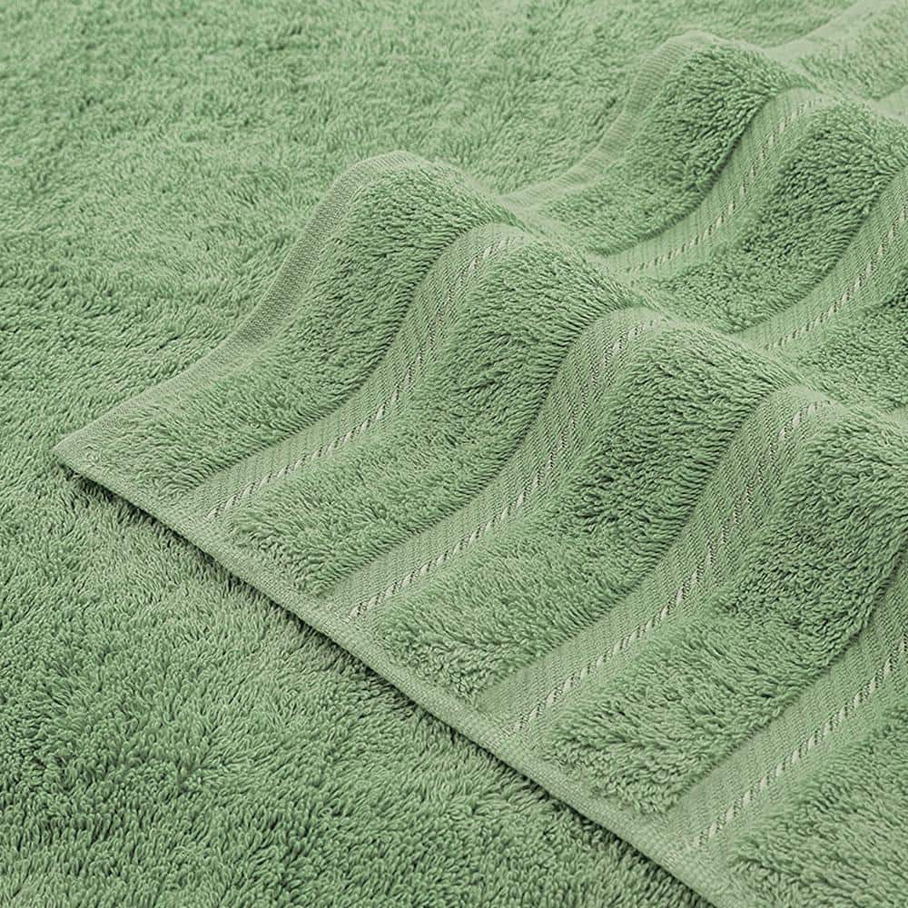 Sage Green Turkish Cotton 6-Piece Towel Set