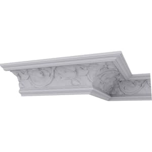 SAMPLE - 9 in. x 12 in. x 6-5/8 in. Polyurethane Odessa Crown Moulding