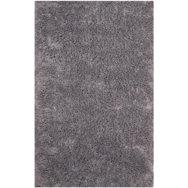 SAFAVIEH Classic Shag Ultra Gray Doormat 2 ft. x 3 ft. Solid Area Rug