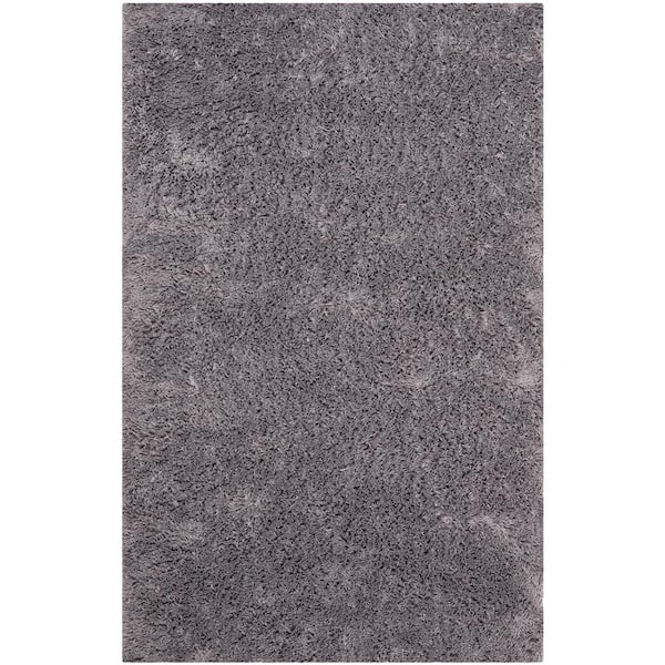 SAFAVIEH Classic Shag Ultra Gray Doormat 3 ft. x 4 ft. Solid Area Rug