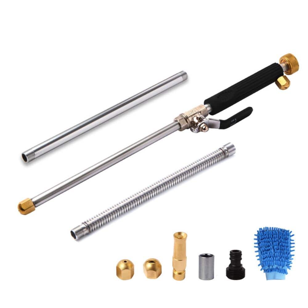 Thirty Nine Inch High Pressure Hydro Jet Power Washer Wand with Adjustable Length and Three Spray Nozzles Black price history on PriceWatchPro