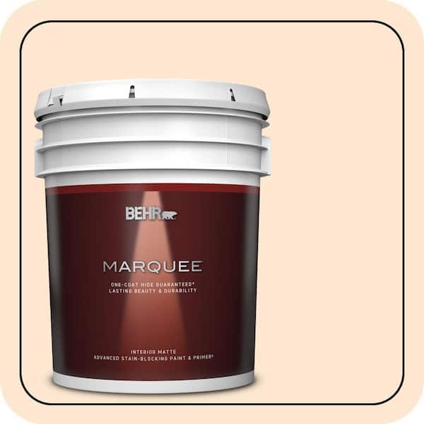 BEHR MARQUEE 5 gal. #M230-2 Fair Ivory Matte Interior Paint & Primer