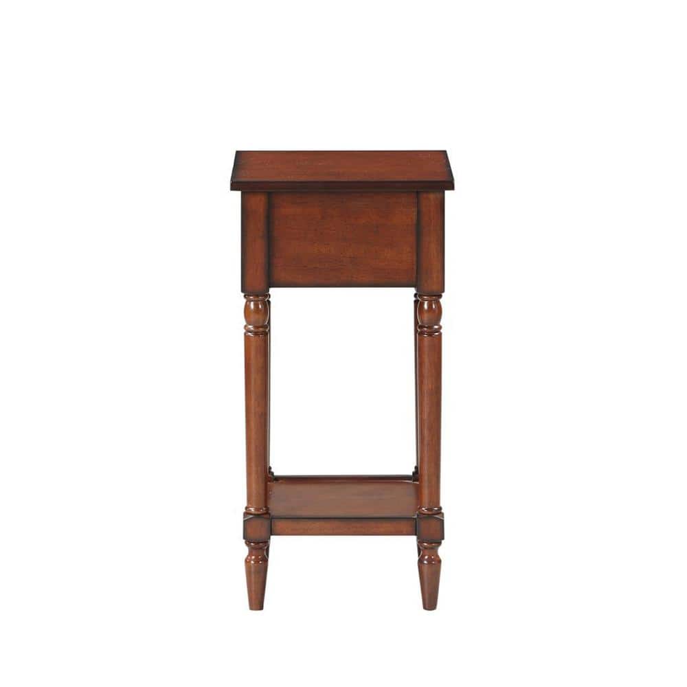 French Country Khloe Mahogany Accent Table with Storage