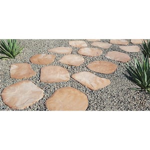 El Paso Sandstone Irregular Concrete Stepping Stone Pathway Pack (32-Piece)