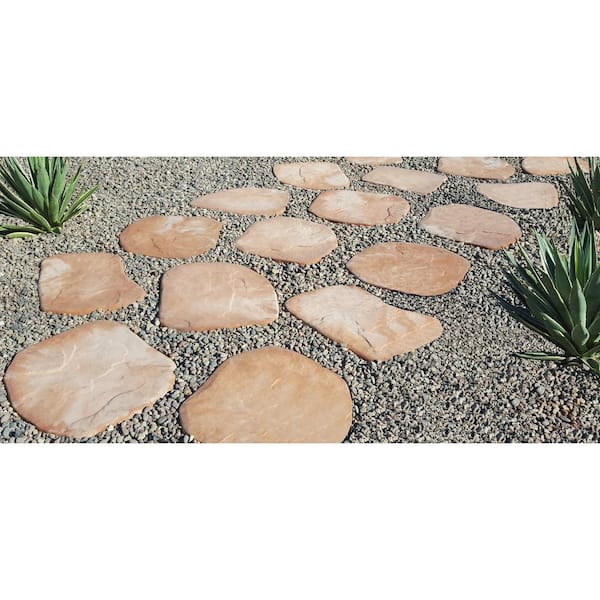 null El Paso Sandstone Irregular Concrete Stepping Stone Pathway Pack (32-Piece)