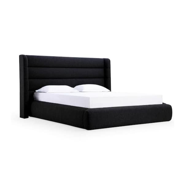 badmamajamaページ Benjara Mase gray Wood Frame Queen Size Platform Bed with