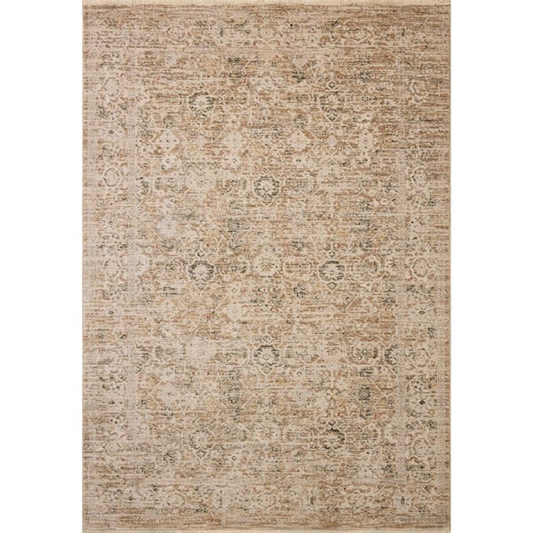 Clarisse Natural / Granite 2 ft. 6 in. x 7 ft. 6 in. Traditional Runner Rug