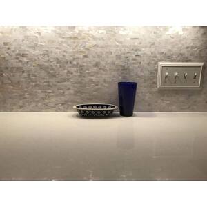 Natural Sea Shell/Peal White Seamless 12 in. x 12 in. Rectangle Subway Mosaic Wall Tile Backsplash (10 sq. ft./Box)