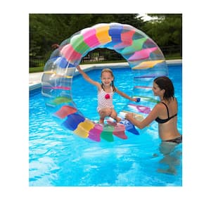 Poolmaster Swimming Pool Inflatable Rainbow Glitter Tiara Tube