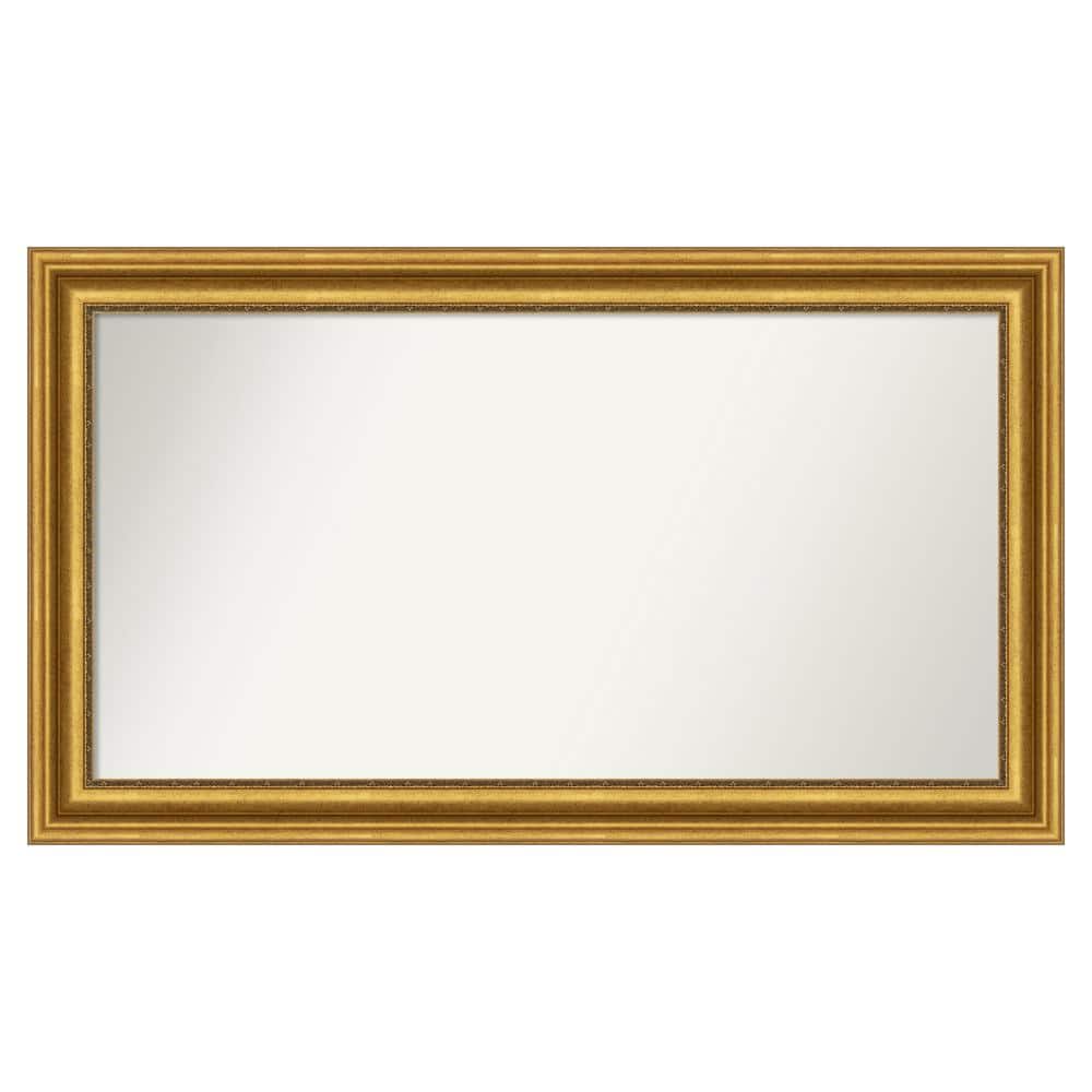 Parlor Gold 49.75 in. W x 28.75 in. H Custom Non-Beveled Recycled Polystyrene Framed Bathroom Vanity Wall Mirror price history on PriceWatchPro