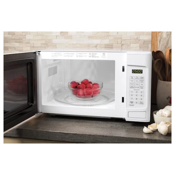 GE 1.1 cu. ft. Countertop Microwave in Stainless Steel JES1145SHSS - The  Home Depot