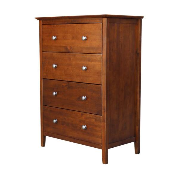 International Concepts Brooklyn 4-Drawer Espresso Chest