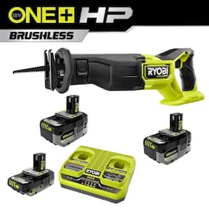 ONE+ 18V HIGH PERFORMANCE Kit w/ (2) 4.0 Ah Batteries, 2.0 Ah Battery, 2-Port Charger, & ONE+ HP Brushless Recip Saw