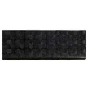 Black 10 in. x 30 in. Non-Slip Indoor/Outdoor Rubber Stair Tread Cover (Set of 5)