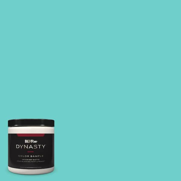 BEHR DYNASTY 8 oz. #P450-4 Hidden Sea Glass Matte Stain-Blocking