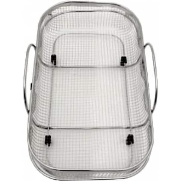 1-Piece Stainless Steel Color Kitchen Basket