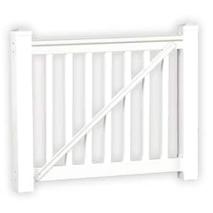 Vanderbilt 3 ft. H x 5 ft. W White Vinyl Railing Gate Kit